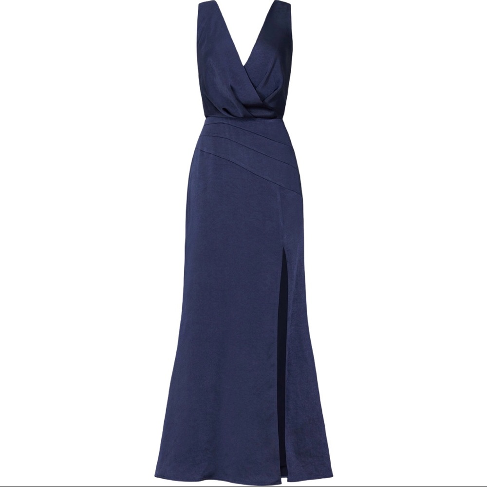 NWT, Adelyn Rae, long, Navy, Tasha Gown size L